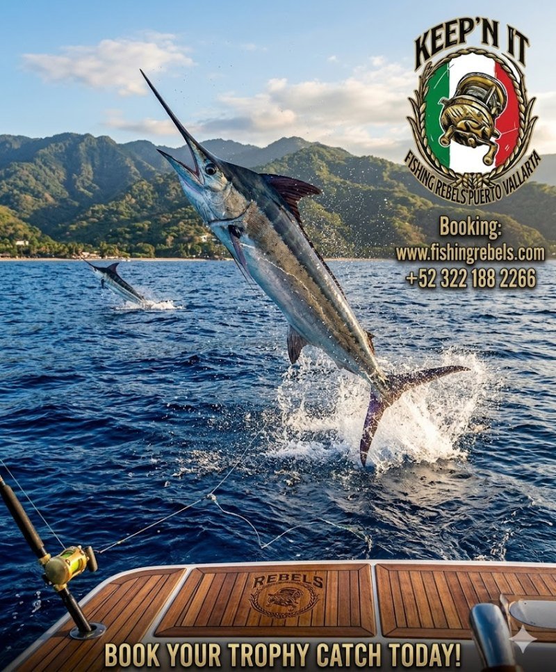 Anglers with a fresh catch on a Puerto Vallarta sportfishing charter